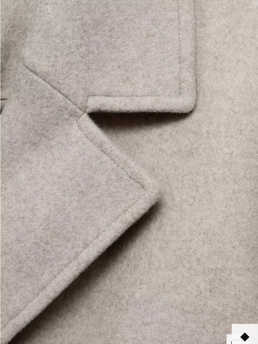 Mango Cozy Wool-Blend Coat in Light Taupe DOUBLE-BREASTED MIDI COAT 5812 - Picture 4 of 7